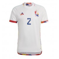 Camiseta Bélgica Toby Alderweireld #2 Segunda Equipación Replica Mundial 2022 mangas cortas